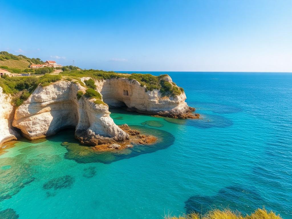 Dans ce coin de Bretagne, les eaux turquoise et les criques isolées rappellent la Riviera.